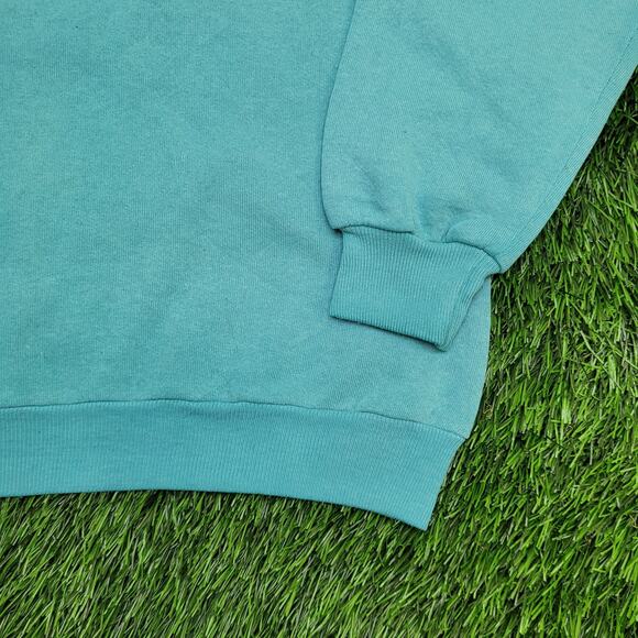 Vintage 80s Ski Sweatshirt Womens Large 20x25 Blue - Picture 10 of 12